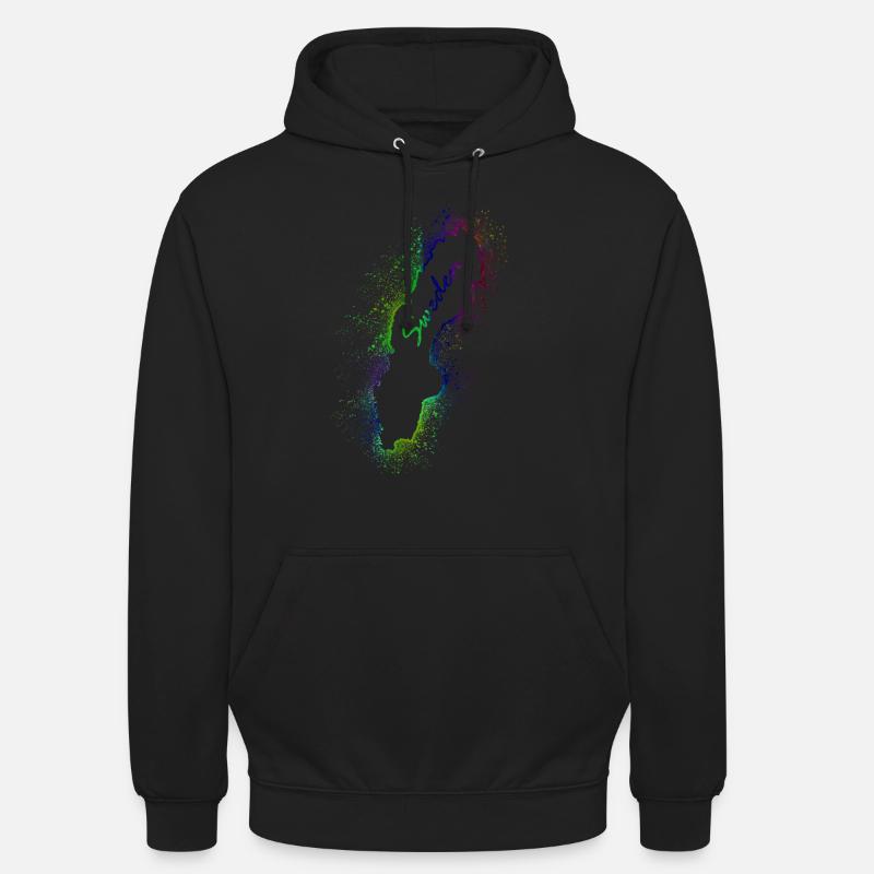 La Suède - Sweat-shirt à capuche unisexe - noir