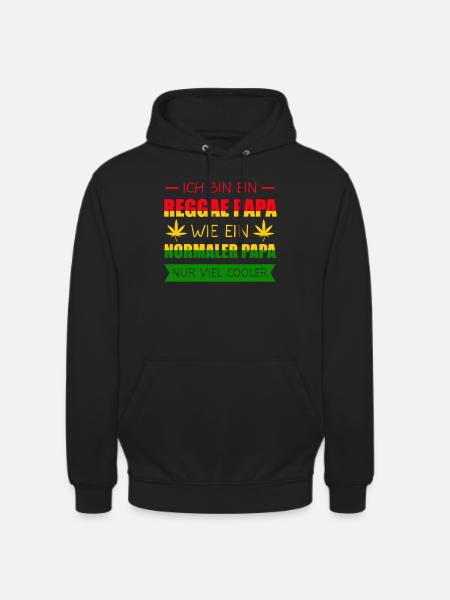 Reggae Rasta Rastafari Jamaika Geschenk - Unisex Hoodie - Schwarz