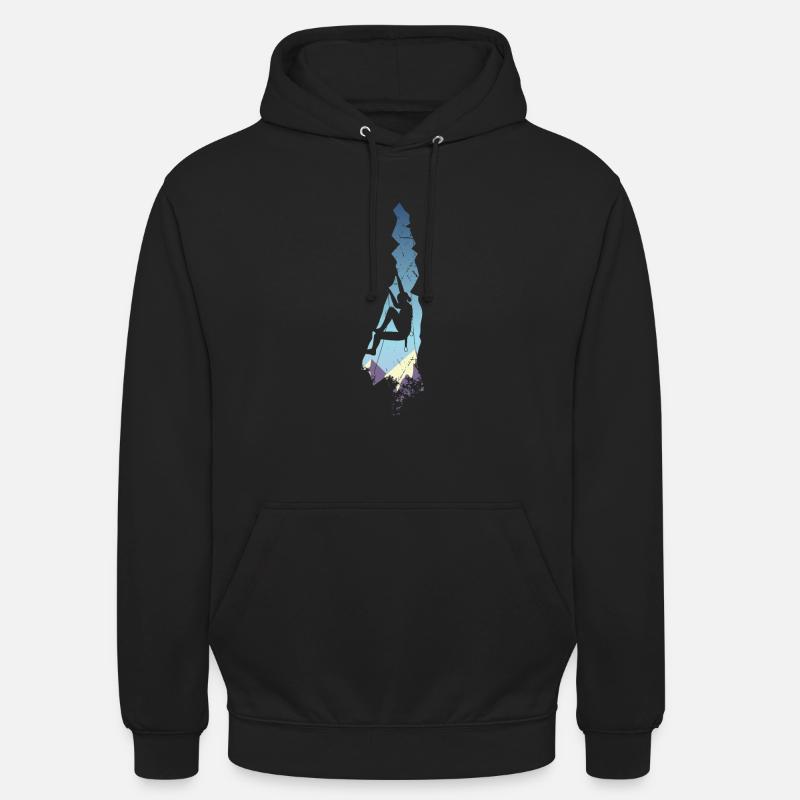 Escalade alpinisme escalade libre escalade - Sweat-shirt à capuche unisexe - noir