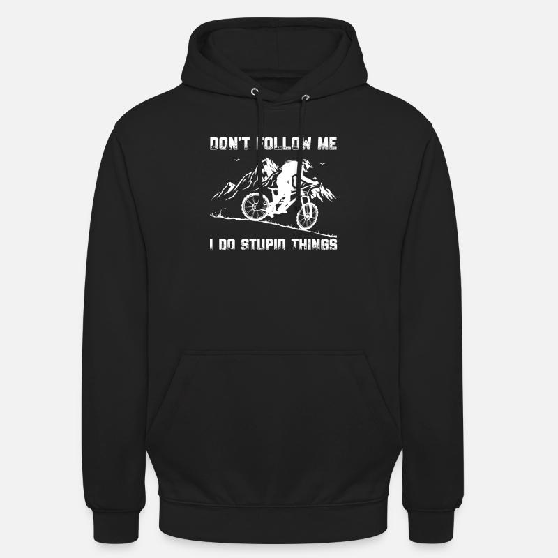 Crazy Mountainbiker VTT Ebiker - Cyclisme - Sweat-shirt à capuche unisexe - noir
