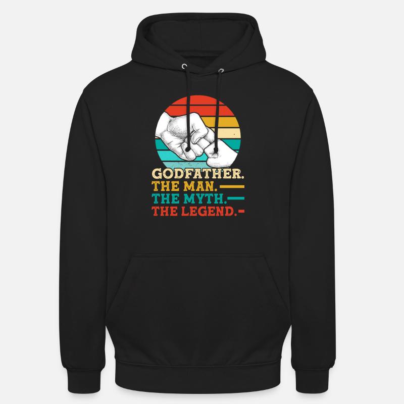 Kummisetä kummisetä kummisetä lahja - Unisex-huppari - musta