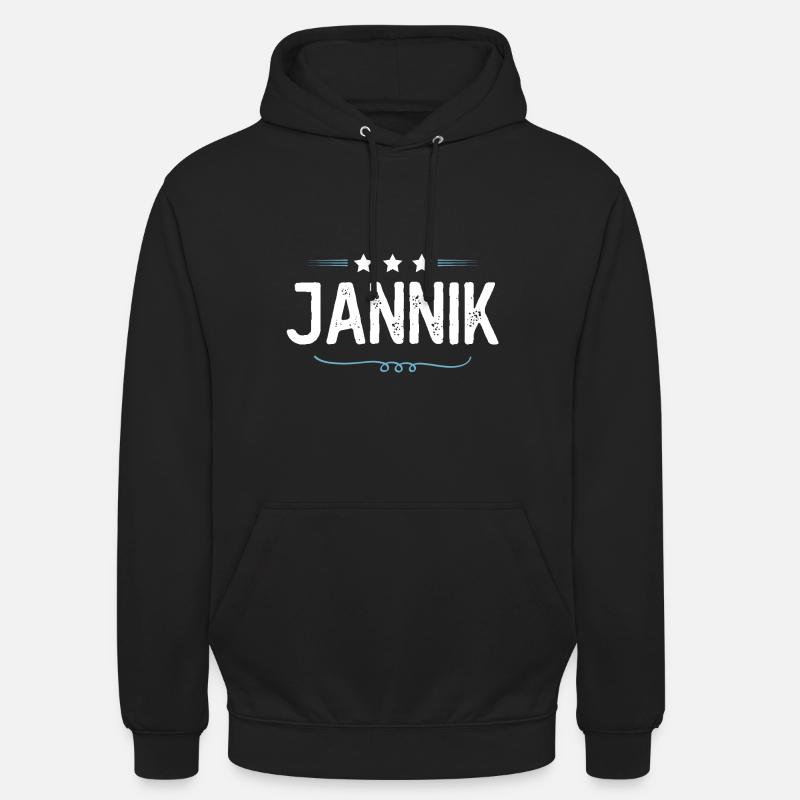 Jannik - Sweat-shirt à capuche unisexe - noir