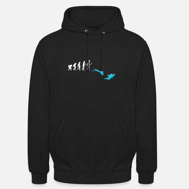 Plongée Évolution Plongée Plongeurs - Sweat-shirt à capuche unisexe - noir