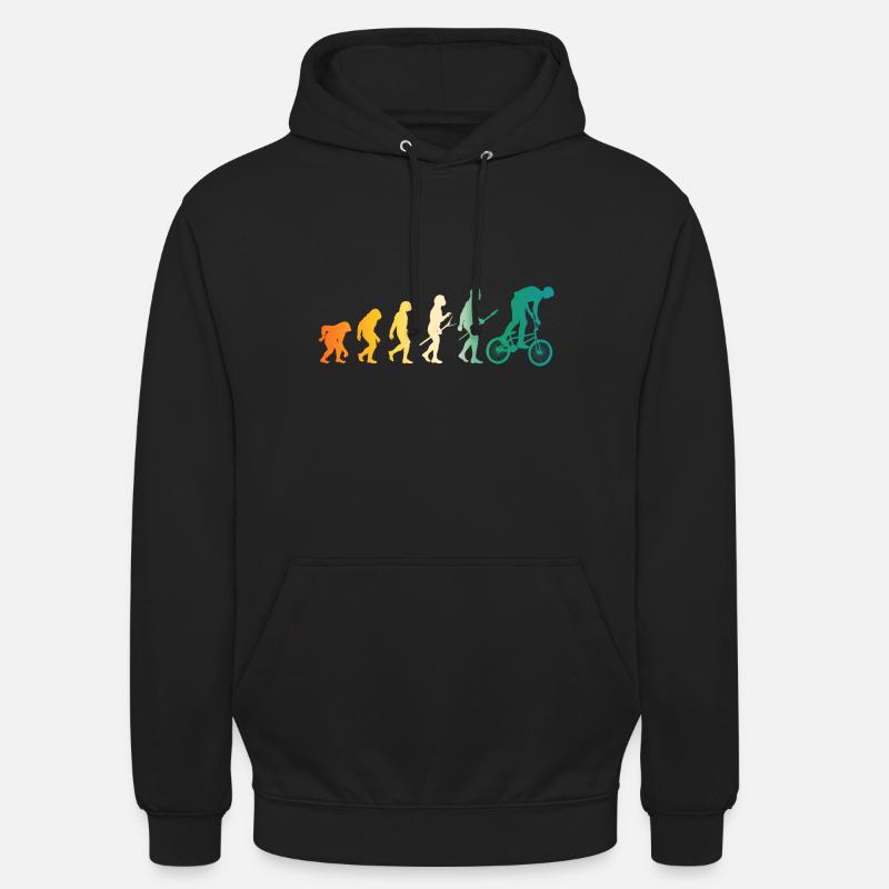Fahrrad Evolution Mountainbike - Unisex Hoodie - Schwarz