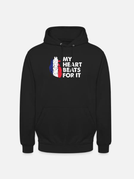 Frankreich Geschenkidee - Unisex Hoodie - Schwarz