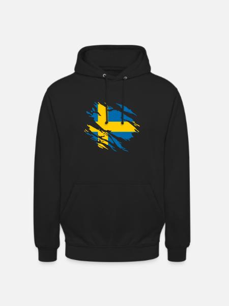 Sweden flag - Unisex Hoodie - black
