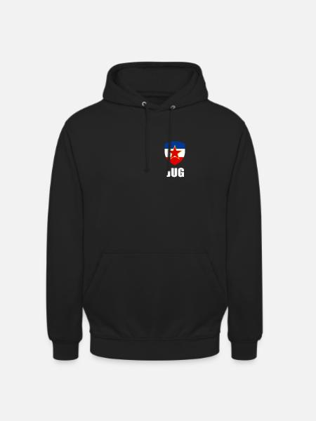 Bandera de Yugoslavia SFRJ Tito Yugo Serbia Croacia - Sudadera con capucha unisex - negro