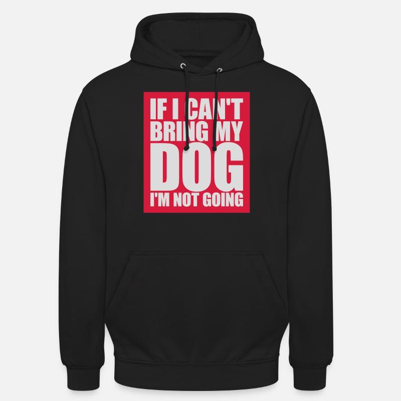 Citation Apportez mon chien - Sweat-shirt à capuche unisexe - noir