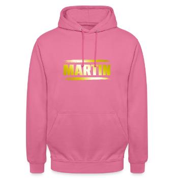 Martin - Sweat-shirt à capuche unisexe - rose - Devant - Alina (178cm) & Michal (187cm)