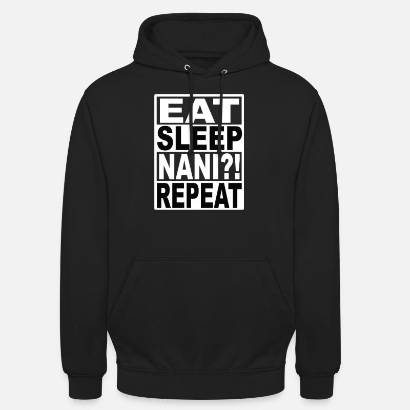 Manger Dormir Nani Répéter - Sweat-shirt à capuche unisexe - noir