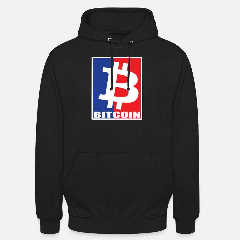 Le Bitcoin - Sweat-shirt à capuche unisexe - noir