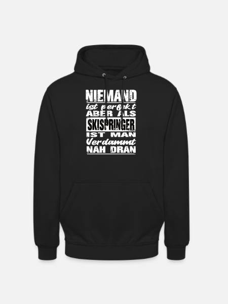 Skispringer - Unisex Hoodie - Schwarz