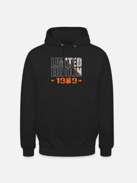 Édition limitée 1989 - Sweat-shirt à capuche unisexe - noir