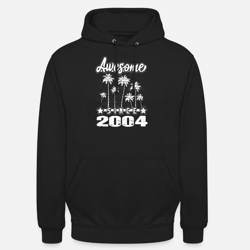 Génial depuis 2004 - Sweat-shirt à capuche unisexe - noir