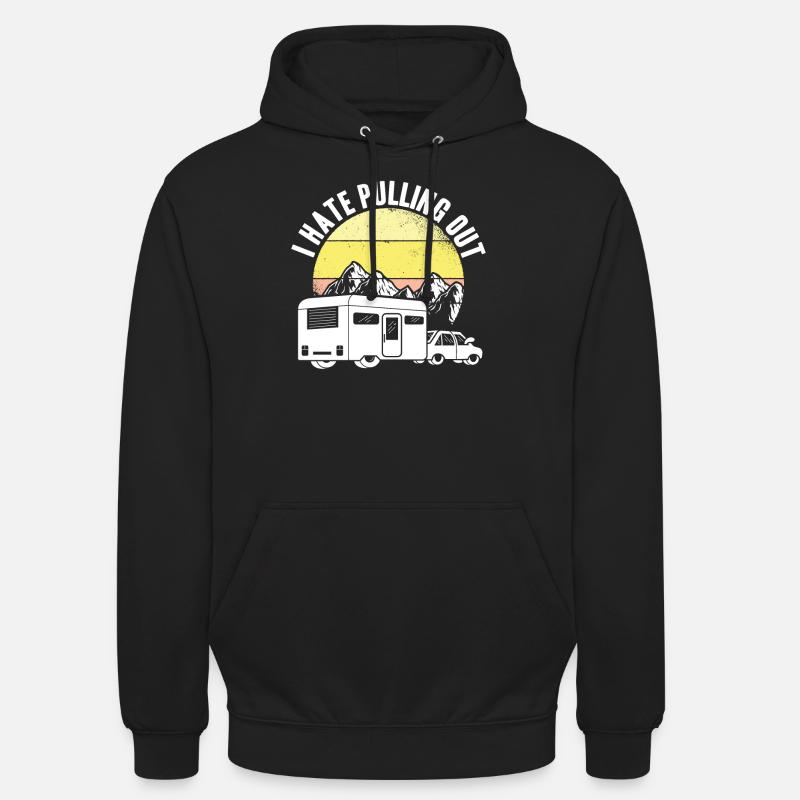 Je déteste me retirer - Sweat-shirt à capuche unisexe - noir