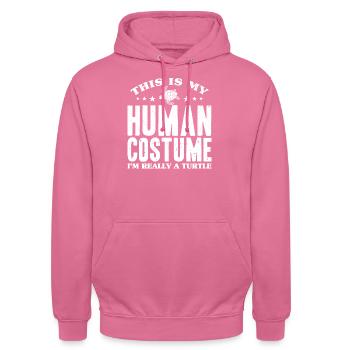Turtle - Unisex Hoodie - pink - Front - Alina (178cm) & Michal (187cm)