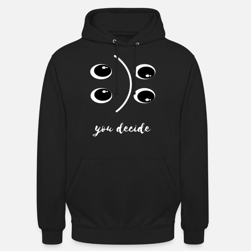 C’est vous qui décidez - Sweat-shirt à capuche unisexe - noir