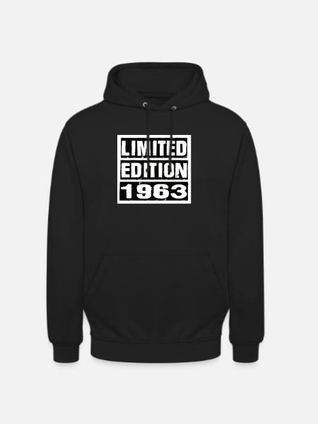 Limited Edition 1963 Birthday 1963 Vintage Retro - Unisex Hoodie - black