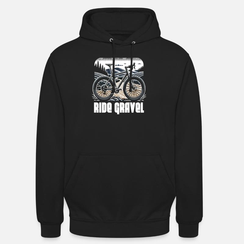 Roulez sur le gravier - Sweat-shirt à capuche unisexe - noir
