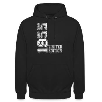 Édition limitée 1955 - Sweat-shirt à capuche unisexe - noir - Devant - Alina (178cm) & Michal (187cm)