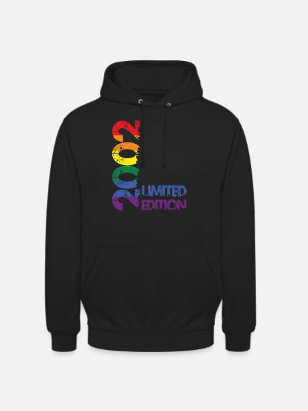 Édition limitée 2002 - Sweat-shirt à capuche unisexe - noir