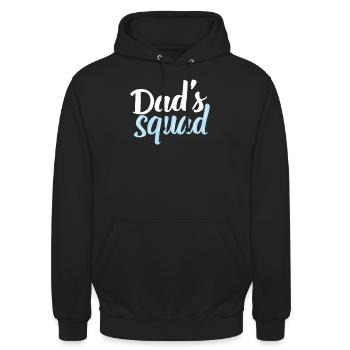 Dad's Squad Dad Dad Dad Birthday Dad - Unisex Hoodie - black - Front - Alina (178cm) & Michal (187cm)