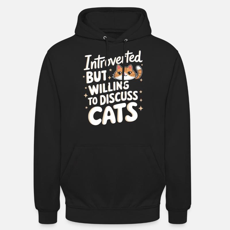 Introverti, antisocial, introverti - Sweat-shirt à capuche unisexe - noir