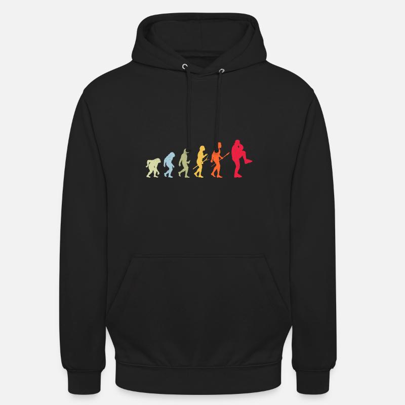 Évolution du baseball - Sweat-shirt à capuche unisexe - noir