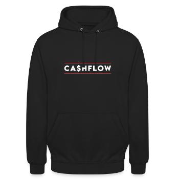 Cashflow - Unisex Hoodie - Schwarz - Vorne - Alina (178cm) & Michal (187cm)