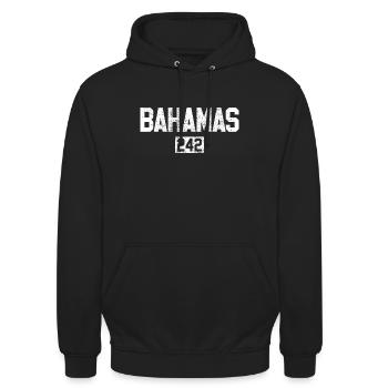Bahamas Bahamas Bahamas - Sweat-shirt à capuche unisexe - noir - Devant - Alina (178cm) & Michal (187cm)