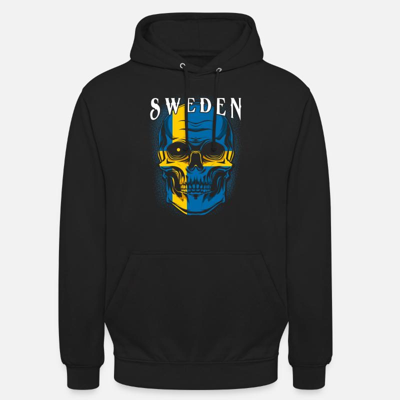 Suède - Sweat-shirt à capuche unisexe - noir