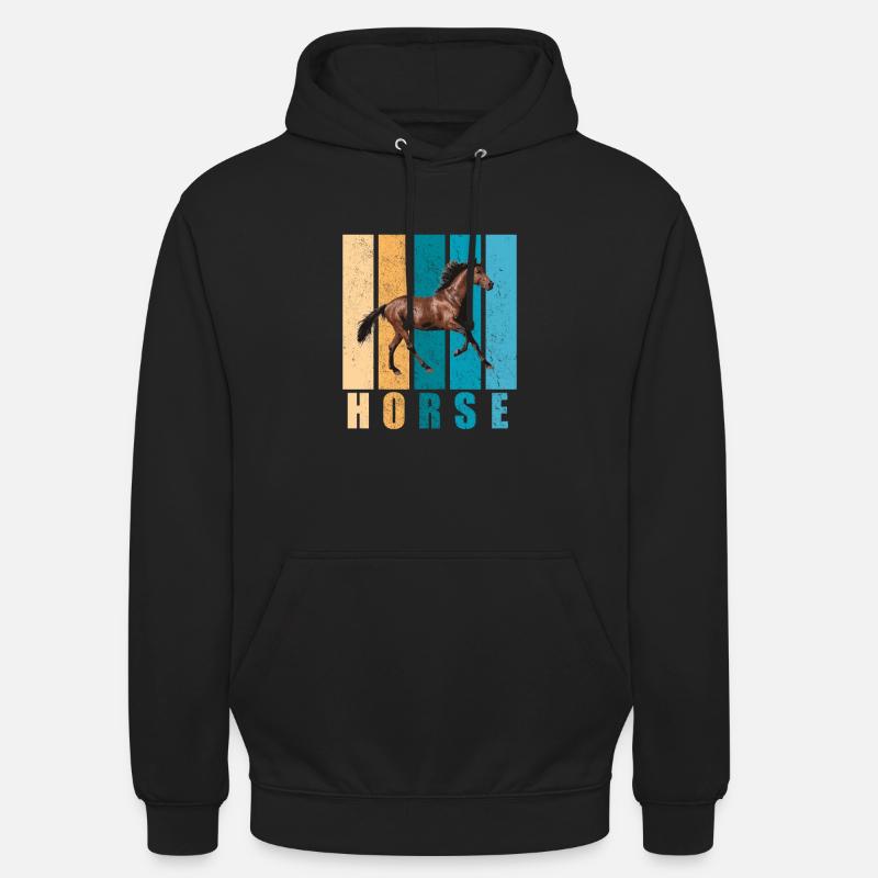 Pferd - Unisex Hoodie - Schwarz