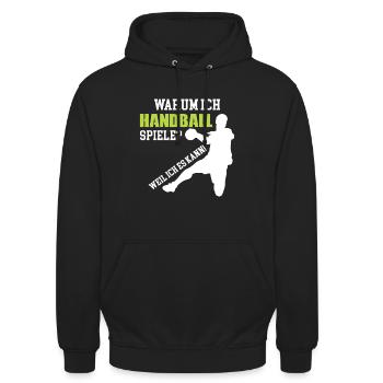 Handballer - Unisex Hoodie - Schwarz - Vorne - Alina (178cm) & Michal (187cm)
