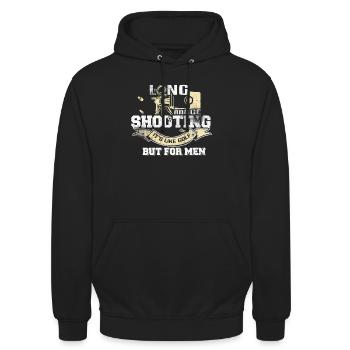 Langstreckenschießen - Unisex Hoodie - Schwarz - Vorne - Alina (178cm) & Michal (187cm)