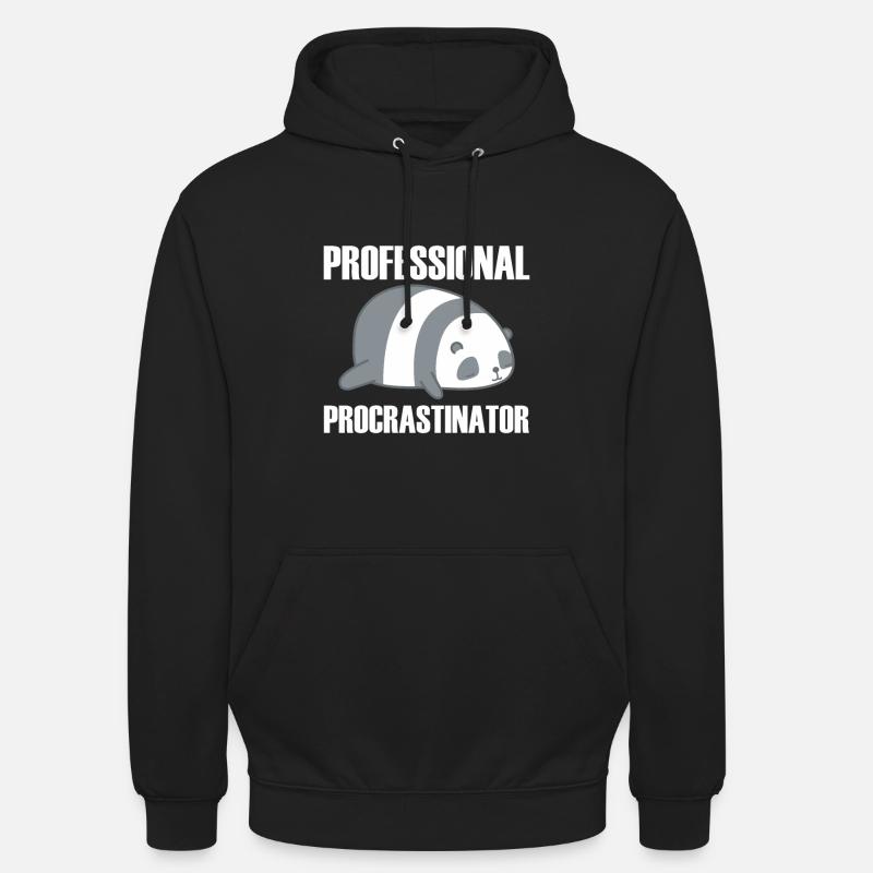 Procrastination Procrastination - Sweat-shirt à capuche unisexe - noir