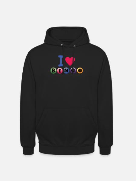 Bingo Player Gift Gift Idea - Unisex Hoodie - black