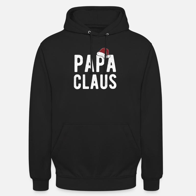 Papa Claus - Sweat-shirt à capuche unisexe - noir