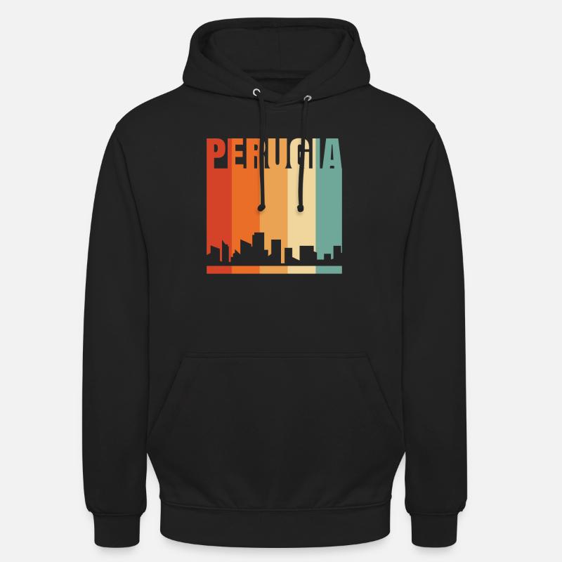 Pérouse - Sweat-shirt à capuche unisexe - noir