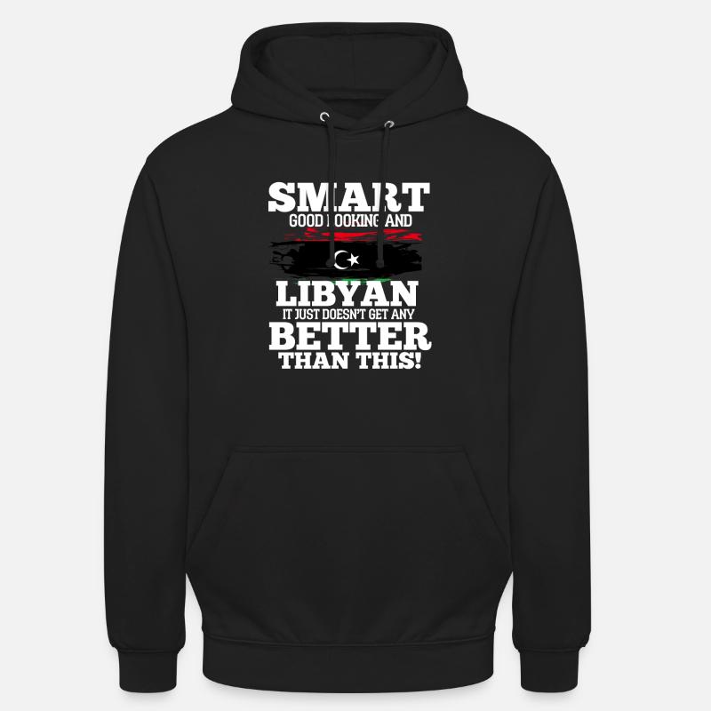 Libia - Sweat-shirt à capuche unisexe - noir