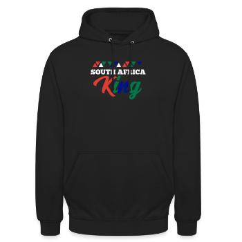 South Africa - Unisex Hoodie - black - Front - Alina (178cm) & Michal (187cm)