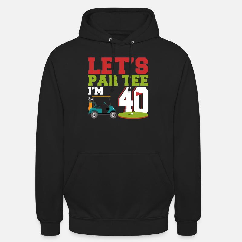 Cadeau pour les -golfeurs - Sweat-shirt à capuche unisexe - noir
