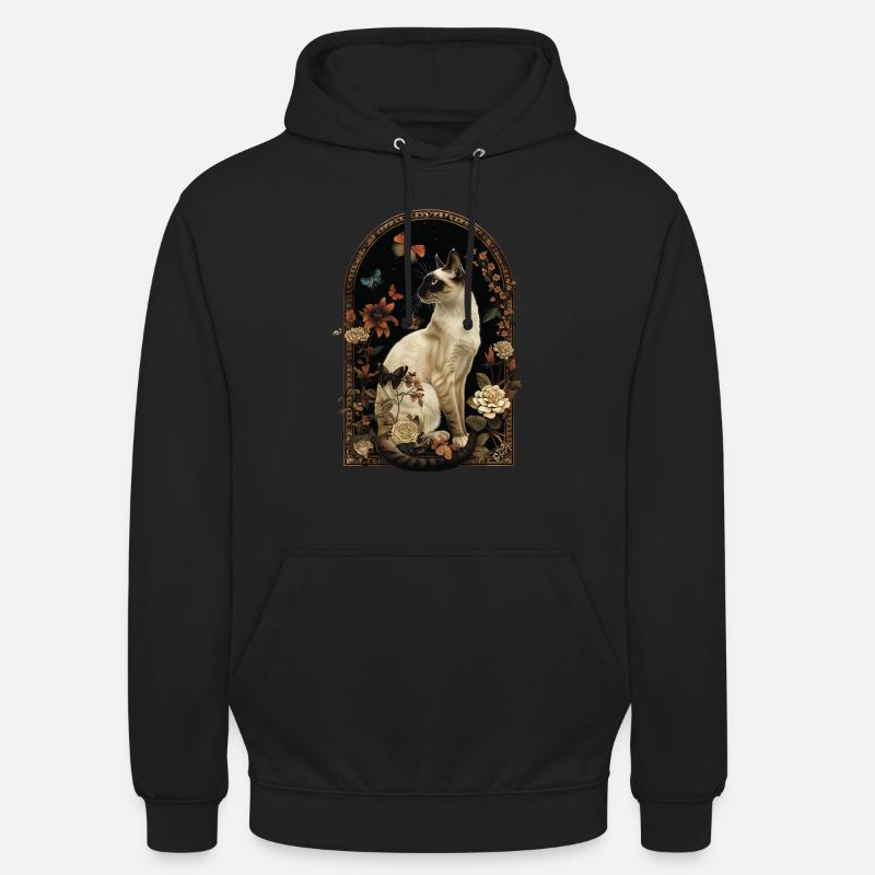 Chat balinais - Sweat-shirt à capuche unisexe - noir