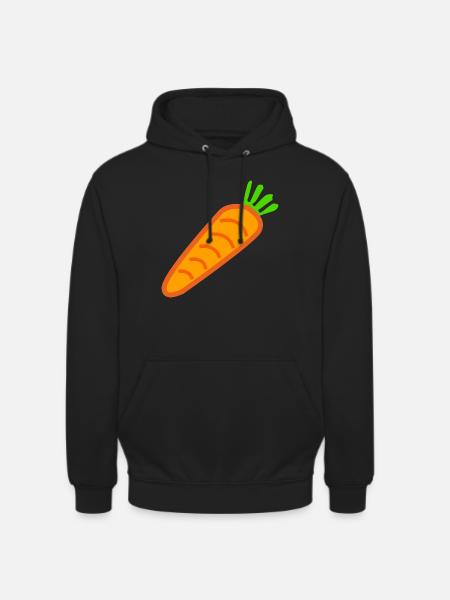 gulerødder gulerødder moehren ruebe veggie veggie vege - Hættetrøje unisex - sort