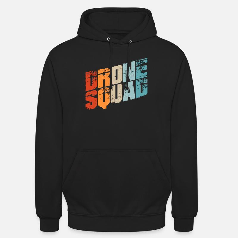 Drones / drones T-shirts / drones pilote - Sweat-shirt à capuche unisexe - noir