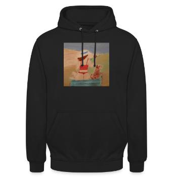 Best friends on the beach - Unisex Hoodie - Schwarz - Vorne - Alina (178cm) & Michal (187cm)