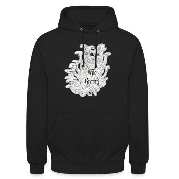 Croissance sauvage Blanc - Sweat-shirt à capuche unisexe - noir - Devant - Alina (178cm) & Michal (187cm)