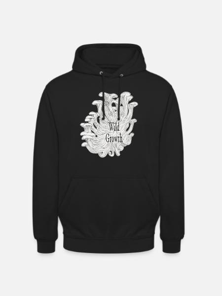 Croissance sauvage Blanc - Sweat-shirt à capuche unisexe - noir