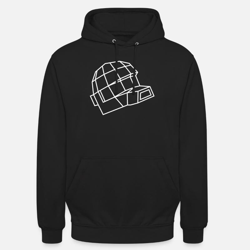 Daft Helm – Electro, Dance & Robot Style - Unisex Hoodie - Schwarz