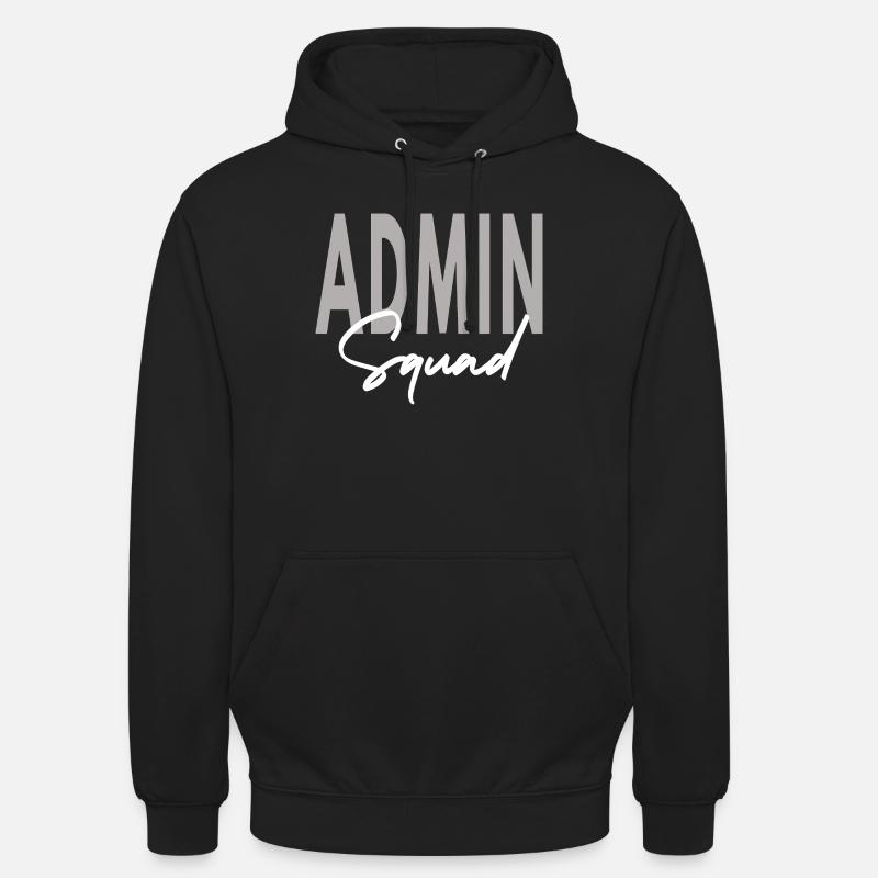 Admin Squad Assistant Team Administrator - Unisex Hoodie - black