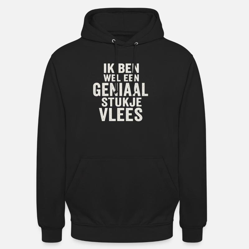 Genialer Fleisch-Tippfehler - Unisex Hoodie - Schwarz